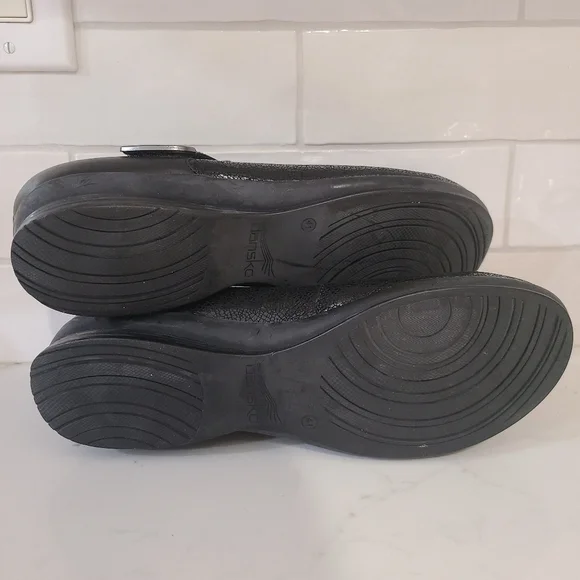 Dansko Audrey Mary Jane Black Leather Shoes Size 41 | 10.5 - 11 - Picture 15 of 16